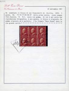 1859 - 5 grana rosso sangue, I ... 