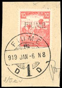 1918 - 10 f. Mietitori, cifre bianche, ... 