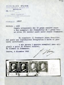 1859 - 1 grano bruno oliva, II ... 