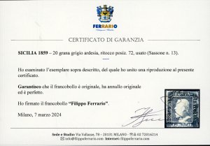 1859 - 20 grana grigio ardesia, ... 