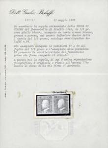 1858 - 1/2 grano giallo ocra, ... 