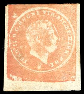 1860 - Saggio Porcasi in vermiglio chiaro ... 