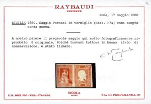 1860 - Saggio tipo Helvetia di ... 