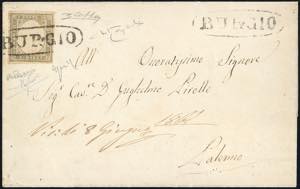 BURGIO, ovale senza fregi, punti R2 - 10 ... 