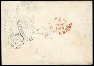 1854 - 2 crazie azzurro chiaro su ... 