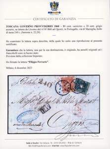 1860 - 80 cent. carnicino e 20 ... 