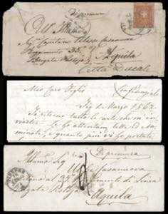 1862 - 80 cent. carnicino (22), difetti, su ... 