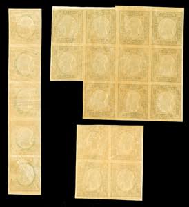 1861 - Non emessi, serie completa ... 