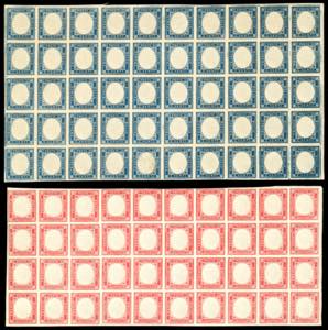 1861 - Non emessi, serie completa ... 