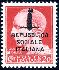 1944 - 20 cent. Imperiale soprastampato ... 