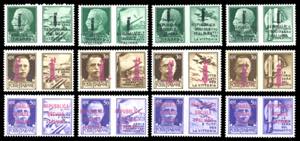 1944 - Soprastampati in carminio lillaceo, ... 