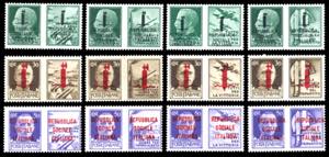 1944 - Soprastampati su due sezioni, ... 