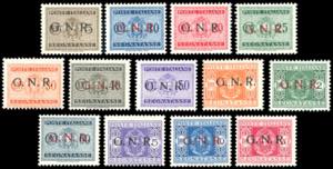 1944 - Soprastampati G.N.R. tiratura di ... 