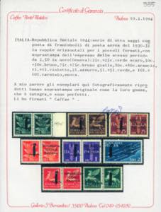 POSTA AEREA 1944 - Soprastampa ... 