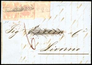 1859 - 10 grana carminio rosa, II tavola, 2 ... 