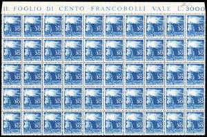 1947 - 30 lire azzurro, Democratica (563), ... 
