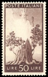 1945 - 50 lire Democratica, stampa ... 