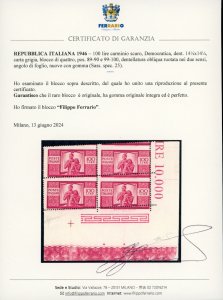 1946 - 100 lire Democratica, I ... 