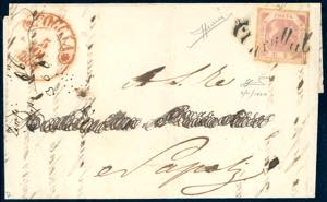 1860 - 2 grana rosa chiaro, I tavola (5), ... 