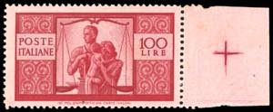 1946 - 100 lire Democratica, I lastra, dent. ... 