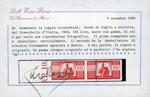 1946 - 100 lire Democratica, II ... 