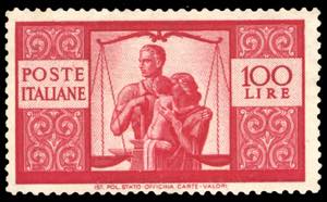 1946 - 100 lire Democratica, II lastra, ... 