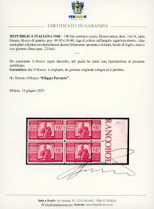 1946 - 100 lire Democratica, II ... 