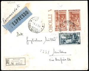 1953 - 100 lire Lavoro, dent. 13 1/4 x 14 ... 