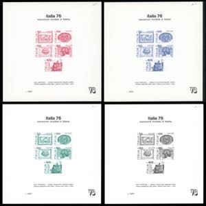 1976 - Italia76, foglietti speciali (1), ... 