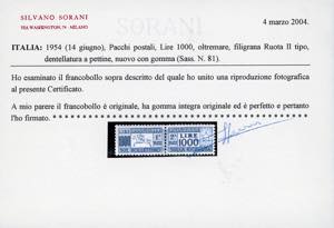 1954 - 1.000 lire Cavallino, ... 