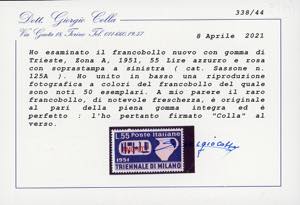 1951 - 55 lire Triennale, ... 