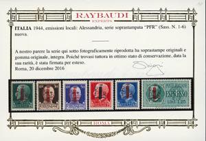 ALESSANDRIA 1944 - Soprastampati, ... 