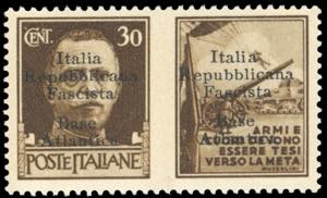 BASE ATLANTICA 1943 - 30 cent. Propaganda di ... 