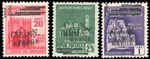 BARGE 1945 - Doppia soprastampa, Monumenti ... 