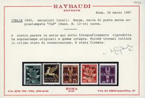 BARGE POSTA AEREA 1945 - Serie ... 