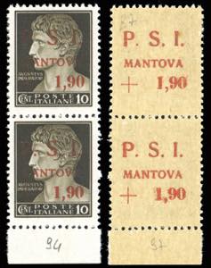 MANTOVA 1945 - 1,90 lire su 10 cent., ... 
