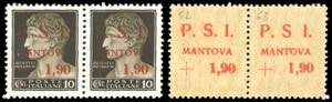 MANTOVA 1945 - 1,90 lire su 10 cent., ... 