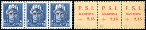 MANTOVA 1945 - 2,15 lire su 35 cent., ... 