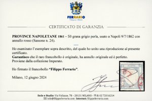 1861 - 50 grana grigio perla (24), ... 