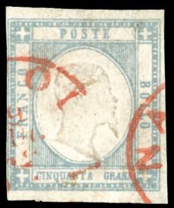 1861 - 50 grana grigio perla (24), perfetto, ... 
