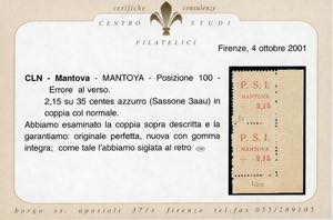 MANTOVA 1945 - 2,15 lire su 35 ... 