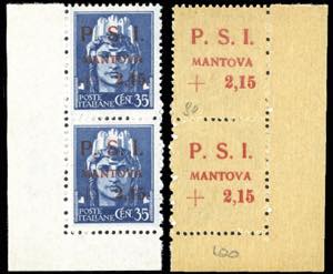 MANTOVA 1945 - 2,15 lire su 35 cent., ... 