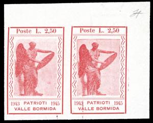 VALLE BORMIDA 1945 - Vittoria alata, coppia ... 