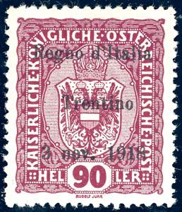 TRENTINO ALTO ADIGE 1918 - 90 h. ... 