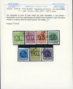 TRENTINO ALTO ADIGE-SEGNATASSE ... 