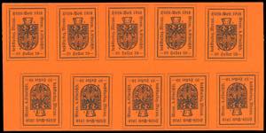 MERANO FOGLIETTI 1918 - 10 h. arancio, IV ... 