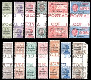 TRENTO E TRIESTE 1919 - Prima emissione ed ... 