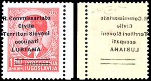 LUBIANA 1941 - 1,50 d. soprastampato, ... 