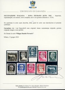 ZONA FIUMANO KUPA 1941 - Imperiale ... 