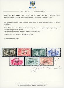 ZONA FIUMANO KUPA 1941 - Asse ed ... 